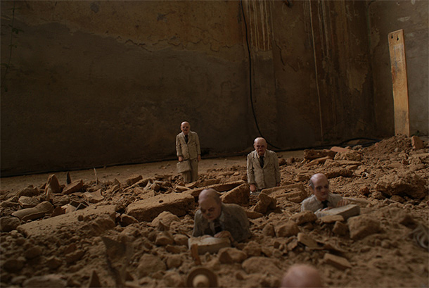 Street art:: ‘Cement Eclipses’ by Isaac Cordal