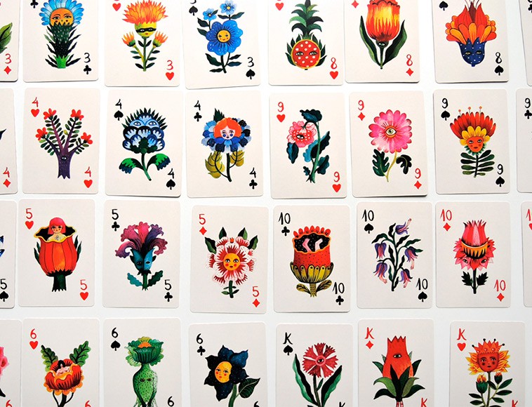 'Flora Magica' - Custom Playing Cards by Aitch