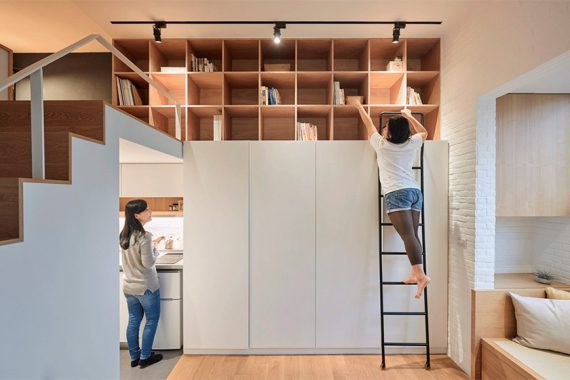 Compact Living:: 22 Sqm Apartment in Taipei by A Little Design