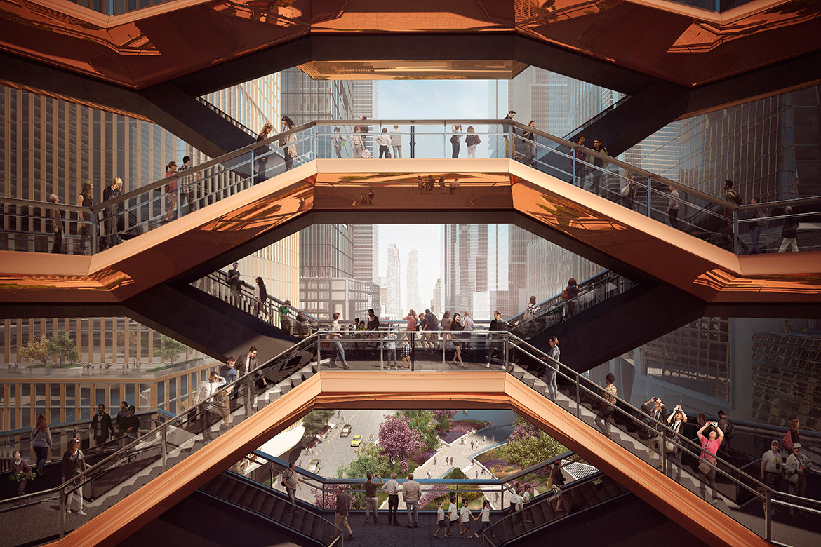 Thomas Heatherwick Unveiled 'Vessel', New York City's Future Public Landmark