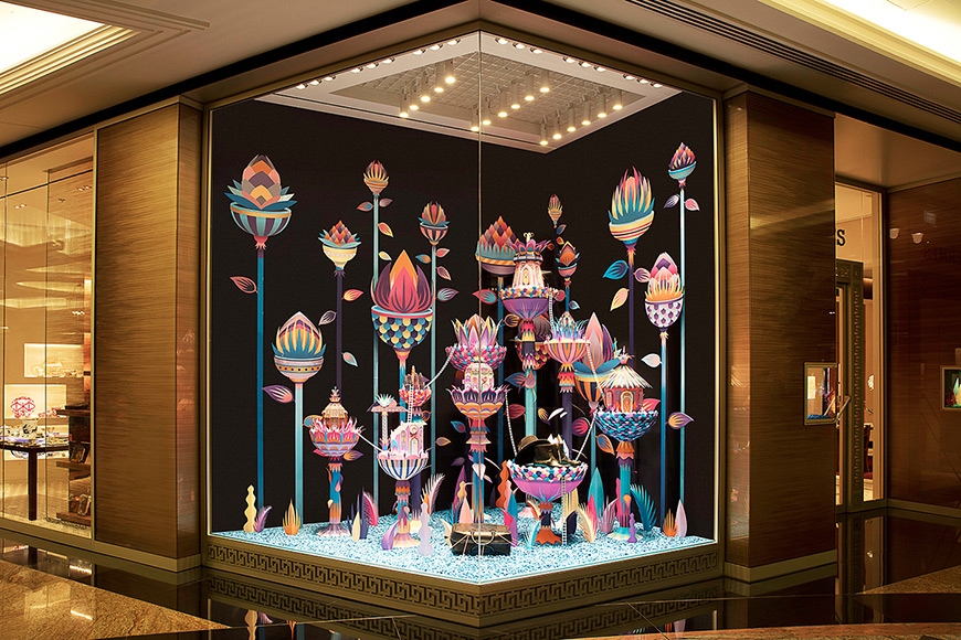 'Forest Folks' Paper Installations for Hermès by Zim & Zou