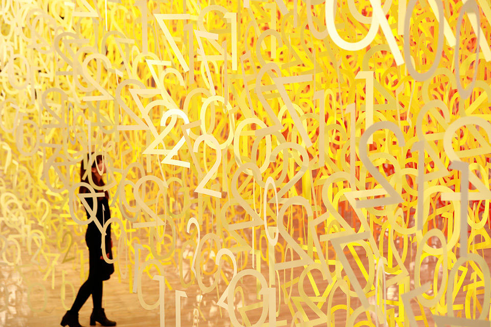 Emmanuelle Moureaux's 'Forest of Numbers' Large-Scale Installation in Tokyo