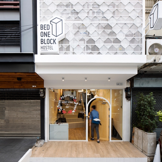BED ONE BLOCK HOSTEL in Bangkok by A MILLIMETRE