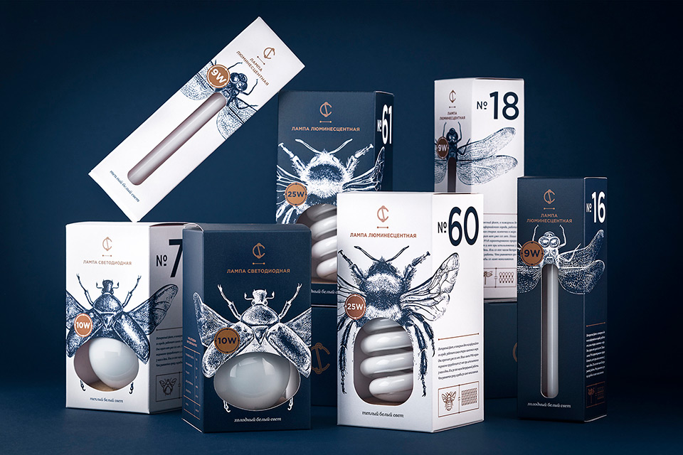 CS Light Bulb Packaging Design by Angelina Pischikova