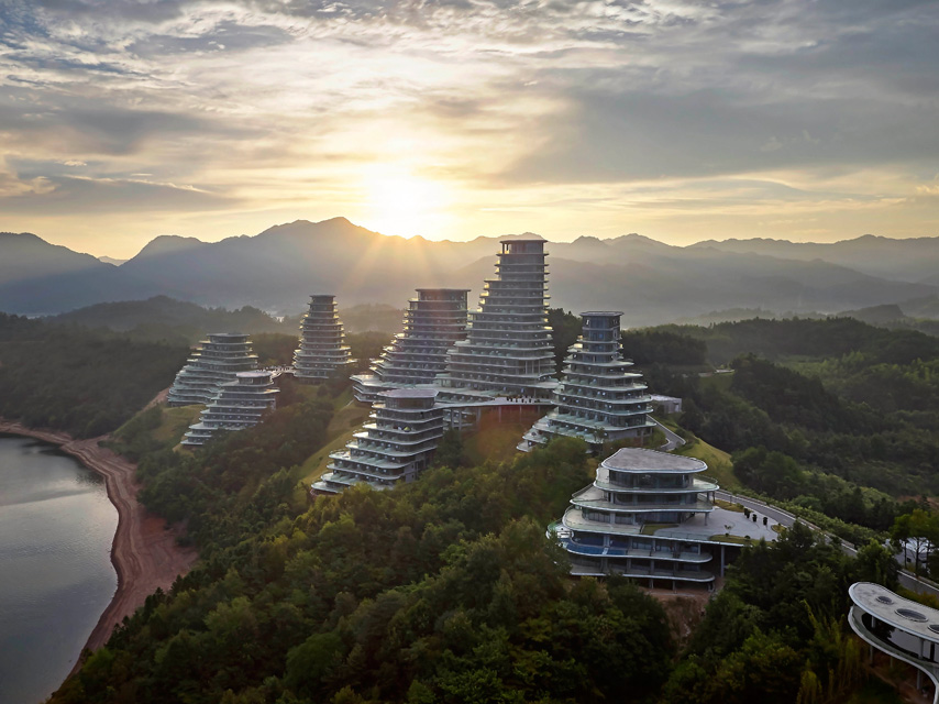 Huangshan Mountain Village in China by MAD Architects