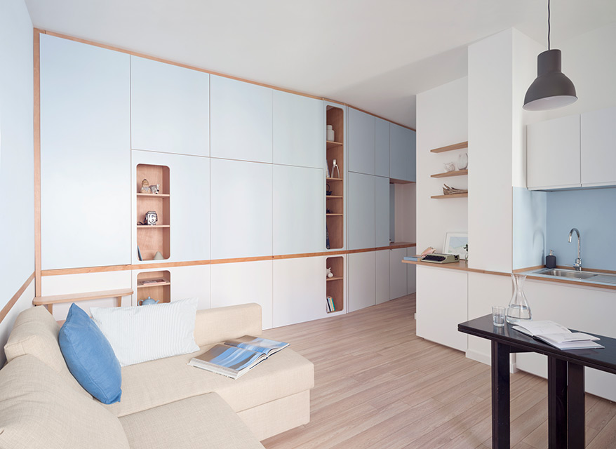 Compact Living:: 35 sqm Apartment in Italy by llabb