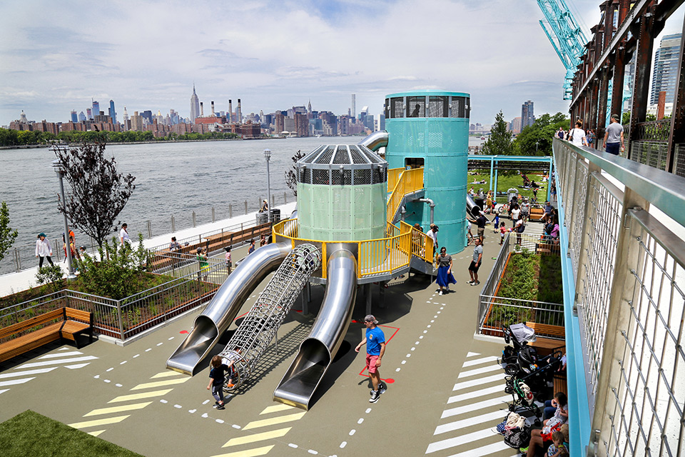 Domino Park Playground in New York City by Mark Reigelman II