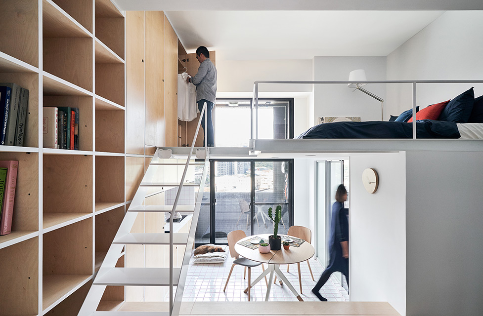 Compact Living:: 33 sqm Apartment in Taipei by Phoebe Sayswow Architects
