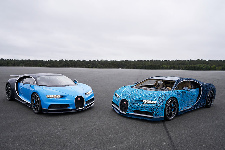 LEGO Built a Drivable Life-Size Copy of the Bugatti Chiron from LEGO Technic Elements