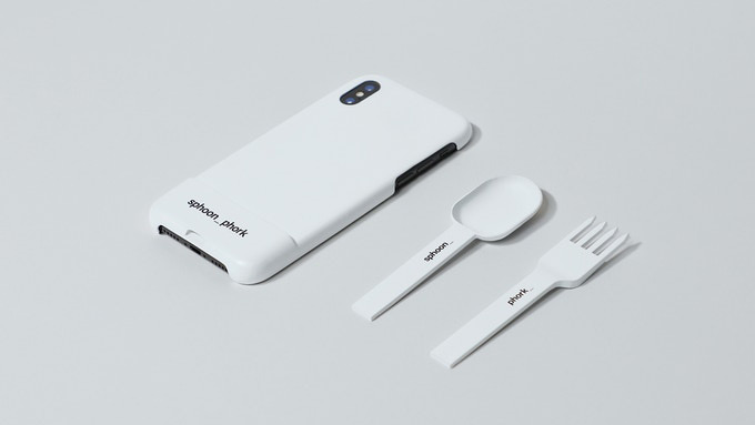 Design Humor: iPhone Case with Built-In Spoon and Fork