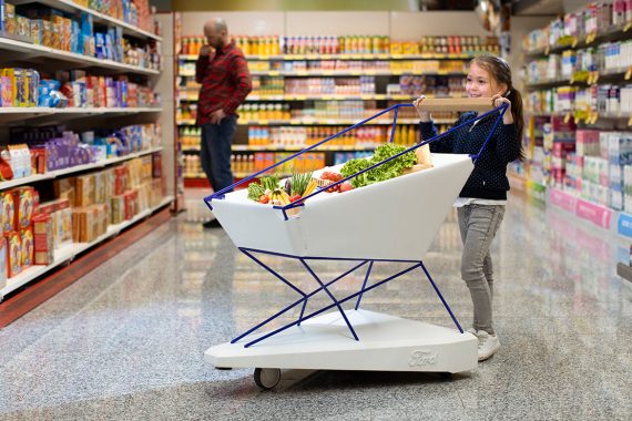 Ford Designed Self-Braking Shopping Trolley to Prevent Collisions in Supermarkets