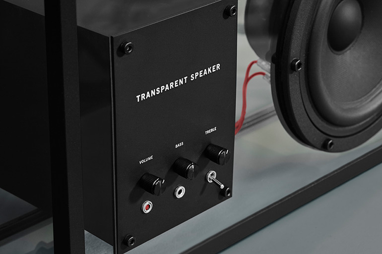 Minimalist Transparent Speakers by Transparent Sound