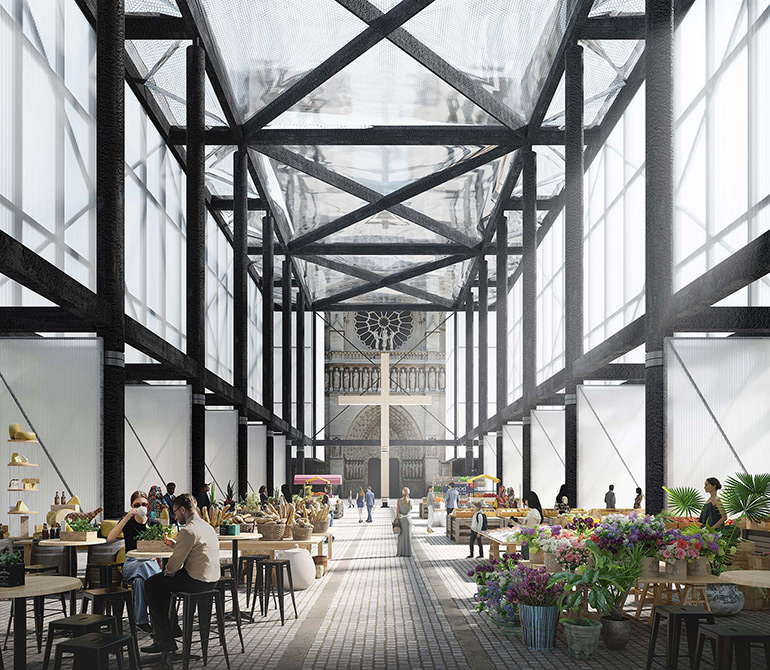Gensler Unveils Design for Temporary Pavillon Notre‑Dame in Paris