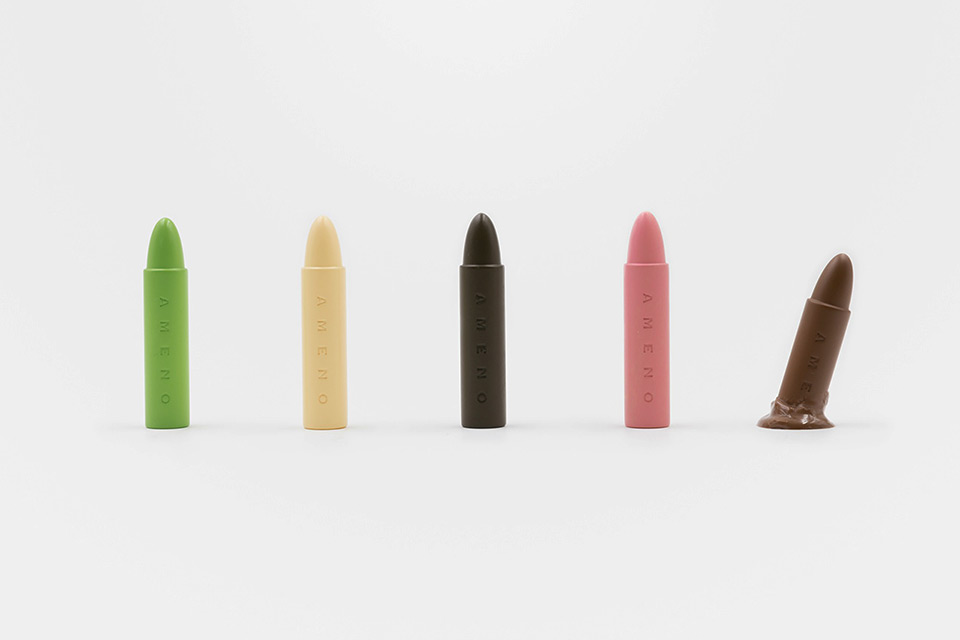 RONG Design Created Set of Edible Crayons for Kids Made Entirely of Chocolate
