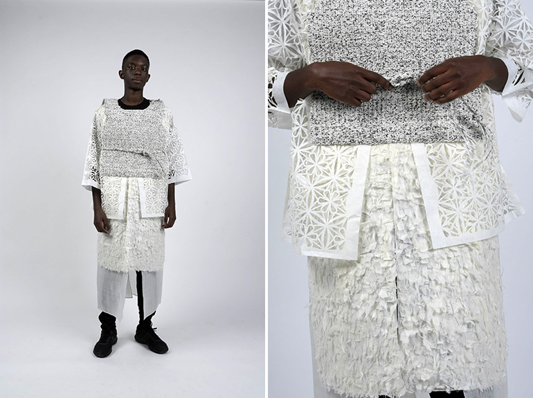 “Consumption of Heritage” Collection by Lee Sun Gives New Life to Paper Clothing