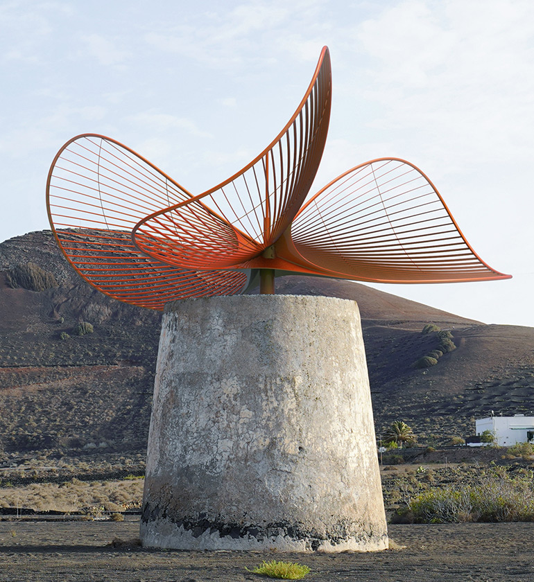 Vincent Leroy Turns Former Windmill on Lanzarote Island Into Elegant Wind Turbine