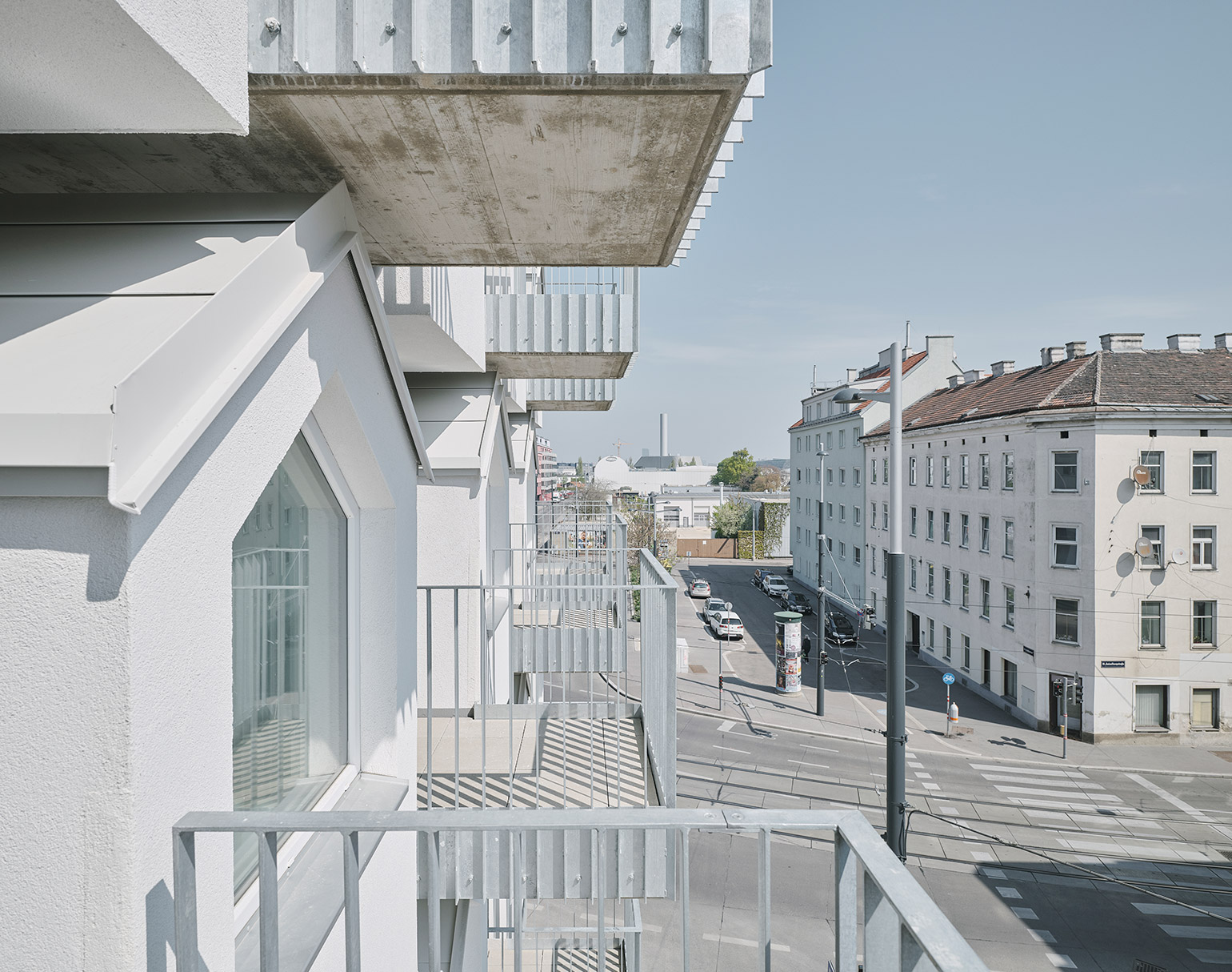 BFA x KLK Designed Residential Building in Vienna in the Form of Stacked Tiny Houses
