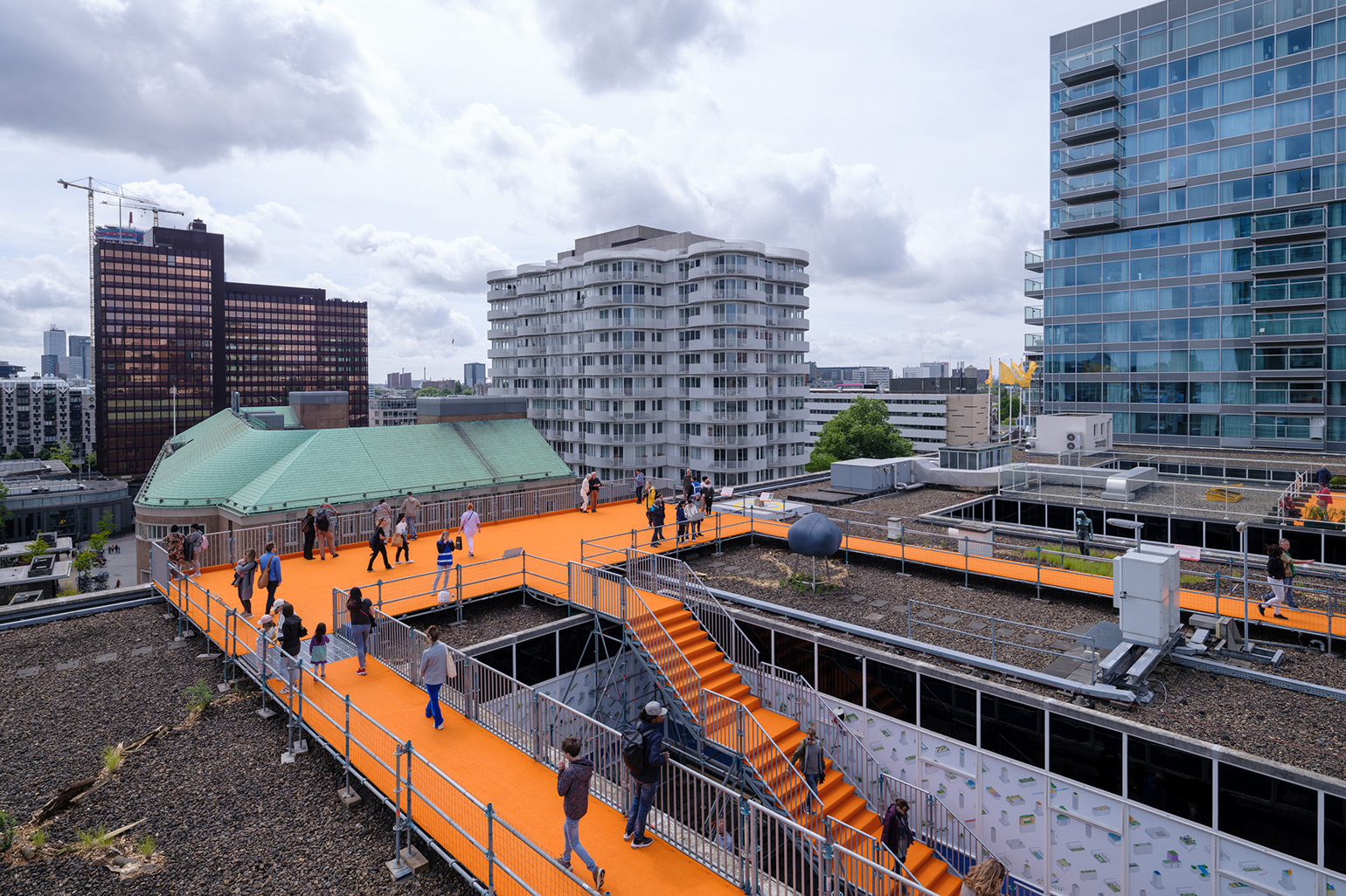 Rotterdam Rooftop Walk Designed by MVRDV Opened to Public
